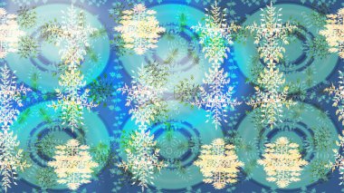 Siluet kar tanesi işareti izole edilmiş mavi, nötr ve yeşil renkler. Grafiksel element dekorasyonu. Raster skeci. Kar Tanesi Mozaik ikonu. Sembol kışı, donmuş, Noel, yeni yıl tatili. Düz tasarım.