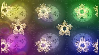 Kar tanesi ikonu, izole edilmiş. Renkli arka planda güzel kar taneleri. Düz dizayn. Raster illüstrasyonu.