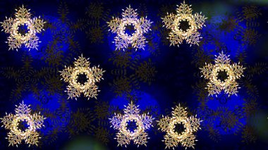 Kar taneleri tasarımı. Son moda kar taneleri ve elementler onun kartlarını gösteriyor. Retro stil dokusu, şablon kış elementleri. Modern tasarım posteri, kapak, kart tasarımı siyah, mavi ve gri renkler.