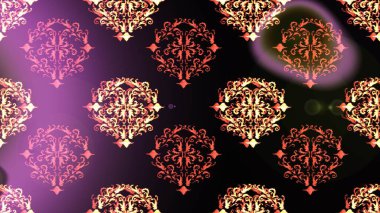 Çiçekli karalama şeklinde Raster çiçek deseni. Raster illüstrasyonu. Yumuşak, yaz çiçekleri siyah, mor ve kahverengi renklerde.