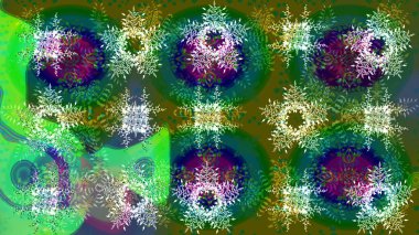 Kar Taneleri Karalamaları. El çizimi Noel Raster illüstrasyonu. Yeni Yıl Dekoratif Kar Taneleri Arkaplanı.