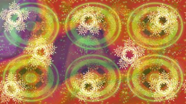 Kar Tanesi Simgesi. Sarı, turuncu ve kahverengi renklerde izole edilmiş. Kar Tanesi Raster illüstrasyonu. Kış kar taneleri.