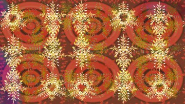 Farklı kar taneleri toplayıcısı, farklı renklerde kış elementleri. Raster Noel soyut renkli arkaplan ve tatlı kar tanesi.