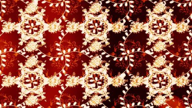 Fantezi çiçekli kusursuz desen, doğal duvar kağıdı, çiçek desenli kıvrım çizimi. Paisley el çizimi elementler. Ev dekoru.