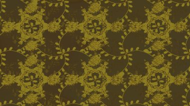 Şirin çiçekler. Satır seamless modeli. Rasterleştirme Trendy kumaş deseni.