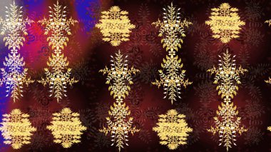 Arka plan üzerinde izole soyut kar taneleri ile düz tasarım. Kar taneleri arka plan. Raster resim. Snowflakes desen. Kar tanesi dekoratif desen.