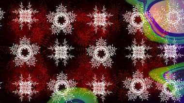 Raster süslemeleri, Noel tebrik kartları, davetiye şablonu. Zentangle zarif kar tanesi. Renkli sayfalar.