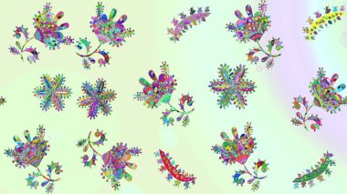 Kar taneleri tasarımı. Son moda kar taneleri ve elementler onun kartlarını gösteriyor. Retro stil dokusu, şablon kış elementleri. Modern tasarım posteri, kapak, kart tasarımı nötr, bej ve gri renkler.