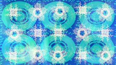 Raster illüstrasyonu. Noel mavisi, nötr ve beyazlar. Sihirli mavi, nötr ve beyaz tatil soyut arka plan yıldız ve düşen kar taneleri.