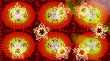 Kar tanesi süs desen. Kar taneleri arka plan. Snowflakes desen. Raster resim. Düz renkli arka plan üzerinde izole kar taneleri tasarımını.