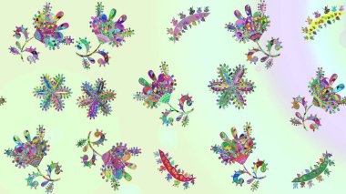 Kar taneleri tasarımı. Son moda kar taneleri ve elementler onun kartlarını gösteriyor. Retro stil dokusu, şablon kış elementleri. Modern tasarım posteri, kapak, kart tasarımı nötr, bej ve gri renkler.