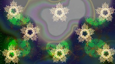 Kar tanesi süs desen. Snowflakes desen. Kar taneleri arka plan. Arka plan üzerinde izole soyut kar taneleri ile düz tasarım. Raster illüstrasyon.