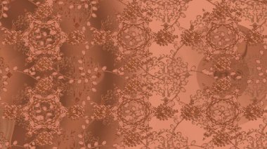 Çiçek arkaplan. - kahverengi, turuncu ve pembe çiçekler. Çiçek kolajı. Çiçek kompozisyonu. Doğa. Raster deseni. Küçük çiçekte güzel desen var..