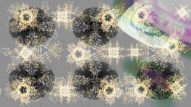 Raster Noel soyut renkli arka plan ve tatlı kar tanesi. Kar taneleri deseni. Noel Kar Taneleri Arkaplanı. Raster illüstrasyonu. Şirin Desen.