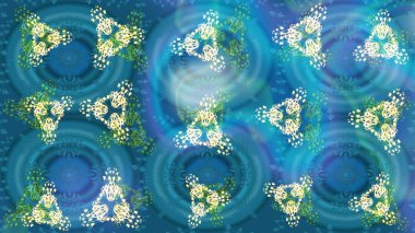 Arabesk ve çiçek öğeleri ile oryantal raster desen. Geleneksel klasik süs. Arabesk ile Vintage desen.