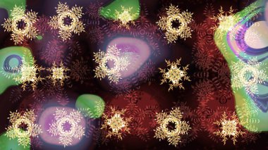 Basit bir kar tanesi. Kahverengi, nötr ve siyah renkler üzerine illüstrasyon. Soyut duvar kâğıdı, ambalaj dekorasyonu. Kışın sembolü, mutlu noeller, mutlu yeni yıl kutlaması Raster illüstrasyonu..