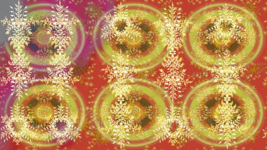 Kar tanesi rengarenk desen. Raster kar taneleri arka planda. Kar taneleri deseni. Soyut kar taneleri arkaplanda izole edilmiş düz dizayn. Raster illüstrasyonu.