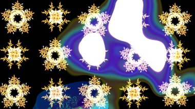 Snowflake winter. Isolated watercolor snowflakes on colorful background. Raster illustration. Symbol of winter. clipart