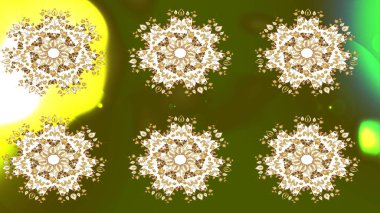 Kar Tanesi raster simgesi arka plan yeşil, beyaz, sarı renk. Raster. Xmas Frost kar taneleri izole edilmiş siluet sembolü. Meteoroloji buz koleksiyonu. Kış Noel 'i Kar bembeyaz kristal element.