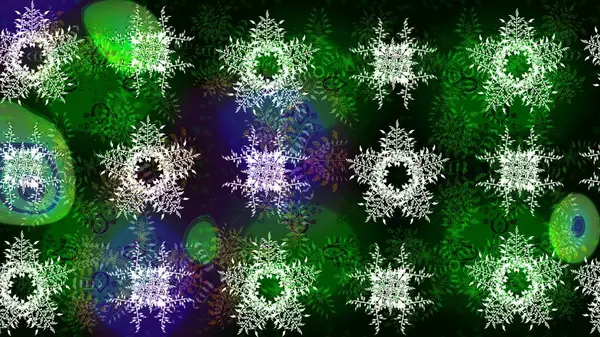 Kar tanesi rengarenk desen. Kar taneleri deseni. Soyut kar taneleri arkaplanda izole edilmiş düz dizayn. Raster kar taneleri arka planda. Raster illüstrasyonu.