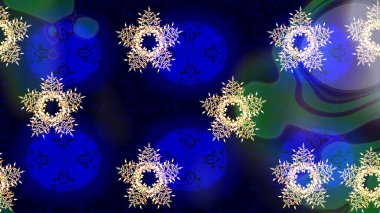 Raster illüstrasyonu. Yaprak ve çiçeklerin suluboya boyası, siyah, nötr ve mavi renklerde pürüzsüz desen. Siyah, nötr ve mavi renklerde bahar çiçekleri..