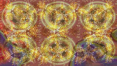 Raster kar taneleri deseni. Renkli arka planda güzel kar taneleri. Raster illüstrasyonu.