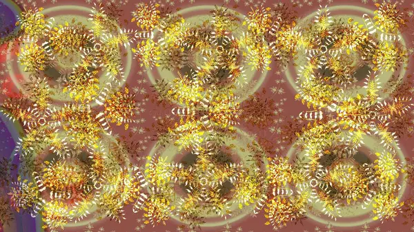 Soyut mandala veya kaprisli kar tanesi içini kaplamak sanat çizmek. Renkli arka plan üzerinde izole sevimli kar taneleri. Raster illüstrasyon.