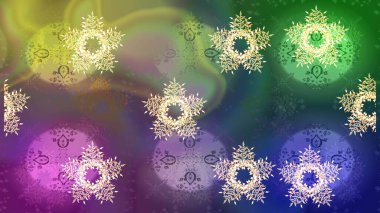 Kış arka plan. Raster Noel renkli arka plan ile düşen kar tanesi. Noel kar taneleri ile arka plan. Raster illüstrasyon.