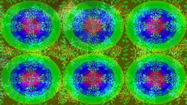 Düz kar karalama ikonları, yılbaşı afişi için kar taneleri silueti, kartlar. Yeşil, mavi ve menekşe renkleri üzerine şirin soyut kar tanesi raster tasarımı. Yeni yıl kar tanesi.