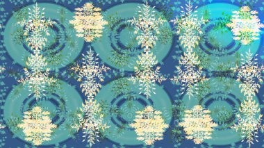 Kış arka plan. Raster resim. Noel kar taneleri ile arka plan. Raster Noel renkli arka plan ile sevimli kar tanesi.