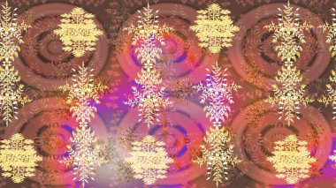 Kar tanesi kahverengi, pembe ve bej renklerde izole edilmiş. Kar Tanesi Simgesi. Raster illüstrasyonu. Raster illüstrasyonu.