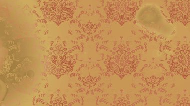 Çiçekler. Soyut etnik raster çizim kalıbı. Vadinin çiçekleri bej, turuncu ve sarı renklerde.