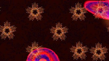 Lace Snowflakes 'in etnik kökü. Raster illüstrasyonu. Stilize Çiçekler. Mandalas 'ın dekoratif dokusu. Kumaş veya Duvar Kağıdı Tasarımı. Tekstil için Lacy Fashion Print. Halk Biçimi.