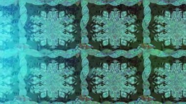 Renkli unsurlarla hareketli arka plan görüntüleri. Çiçekler. Eski model. Bayrak tarzı. Video kaydı. Şablon. Döngü. Kusursuz..