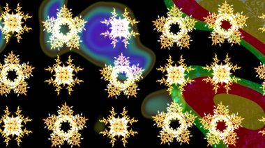 Xmas Frost kar taneleri izole edilmiş siluet sembolü. Kar Tanesi raster simgesi arka plan siyah, kahverengi, sarı renk. Raster. Meteoroloji buz koleksiyonu. Kış Noel 'i Kar bembeyaz kristal element.