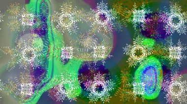 Kar Tanesi Raster simgesi arkaplanı. Kış yeşili, nötr ve mavi noel kar düz kristal element. Meteoroloji buz koleksiyonu. Xmas Frost kar taneleri izole edilmiş siluet sembolü. Raster..