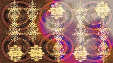 Kar tanesi kahverengi, bej ve nötr renklerde izole edilmiş. Raster illüstrasyonu. Raster illüstrasyonu. Kar Tanesi Simgesi.