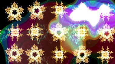 Düz dizayn. Raster kar tanesi ikonu. Renkli arka planda kar taneleri. Raster illüstrasyonu. Kar Tanesi simgesi, izole.