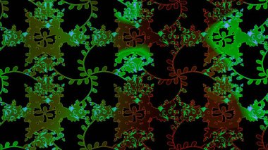 Çiçekli el, pürüzsüz desen çizmiş. Modern gelişim siyah, yeşil ve kahverengi raster arka plan duvar kâğıdı illüstrasyonlu klasik çizgi çizgisi, desenli desenli çiçekler, çiçekli süsler.