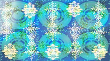 Kış Noel 'inde kar bembeyaz kristal element. Meteoroloji buz koleksiyonu. Xmas Frost kar taneleri izole edilmiş siluet sembolü. Raster. Kar Tanesi raster simgesi arka plan mavi, nötr, yeşil.