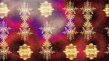 Düz kar karalama ikonları, kar taneleri kahverengi, kırmızı ve mor renkli siluetler noel afişi, kartlar. Yeni yıl kar tanesi. Güzel soyut kar tanesi raster tasarımı..