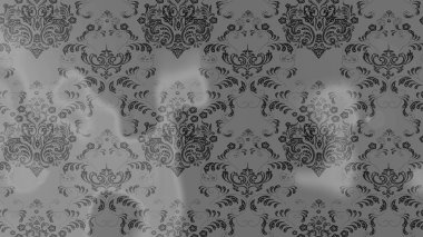 El yapımı çiçek ve bitki koleksiyonu. Raster illüstrasyonu. Eskiz stili gri ve kahverengi renklerde. Şirin karalamalı çiçek desenli çizim. Raster illüstrasyonu.