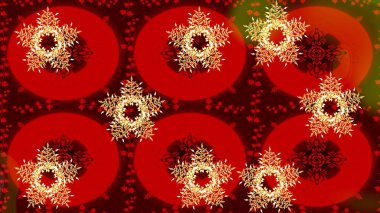 Kırmızı, kahverengi ve turuncu renklerde ayrık suluboya kar taneleri. Kışın sembolü. Güzel dekorasyon. Raster çizimi kar taneleri.