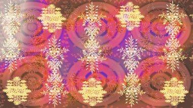 Pembe, kahverengi ve bej renkli tatlı kar taneleri. Kışın sembolü, mutlu noeller, mutlu yeni yıl kutlaması Raster illüstrasyonu. Basit bir kar tanesi. Soyut duvar kağıdı, ambalaj dekorasyonu.