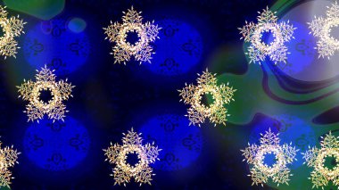 Lace Snowflakes 'in etnik kökü. Raster illüstrasyonu. Stilize Çiçekler. Mandalas 'ın dekoratif dokusu. Kumaş veya Duvar Kağıdı Tasarımı. Tekstil için Lacy Fashion Print. Halk Biçimi.