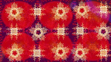 Kar tanesi rengarenk desen. Kar taneleri deseni. Raster illüstrasyonu. Soyut kar taneleri arkaplanda izole edilmiş düz dizayn. Raster kar taneleri arkaplanı.