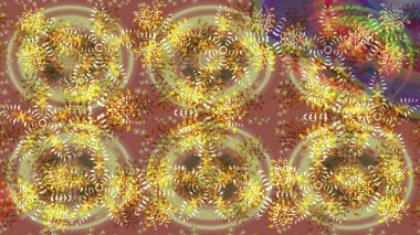 Kar tanesi süs desen. Snowflakes desen. Kar taneleri arka plan. Arka plan üzerinde izole soyut kar taneleri ile düz tasarım. Raster illüstrasyon.