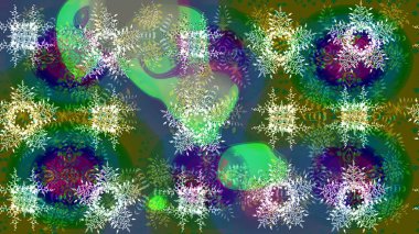 Renkli elementlerle Raster ilginç desen