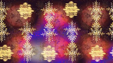 Renkli elementlerle Raster ilginç desen