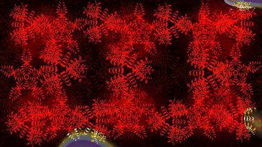 Renkli elementlerle Raster ilginç desen